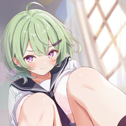 This is a pixiv picture whose title is 押しかけ.