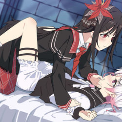 This is a pixiv picture whose title is 魔法少女ノ魔女裁判2.