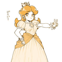 This is a pixiv picture whose title is おてんばデイジー姫.