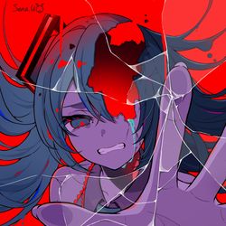 This is a pixiv picture whose title is 僕がヴィランなんて 嫌.