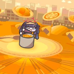 This is a pixiv picture whose title is 😭.