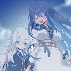 This is a pixiv picture whose title is 【先行カット】百合空.