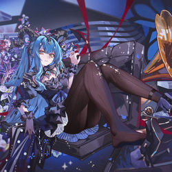 This is a pixiv picture whose title is 丰川祥子.