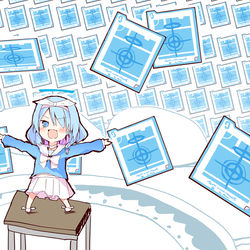 This is a pixiv picture whose title is アロナ　生徒募集の流儀.