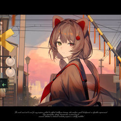 This is a pixiv picture whose title is 旅路.