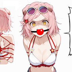 This is a pixiv picture whose title is 【明日方舟】“猪”五花.