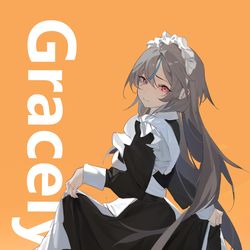 This is a pixiv picture whose title is 【OC】炅诗泠 裸足女仆 （画师：W0LKEN_）.