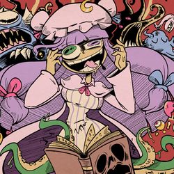 This is a pixiv picture whose title is The Case of Patchouli Knowledge.