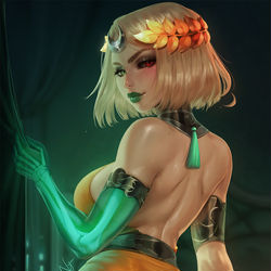 This is a pixiv picture whose title is Melinoe.