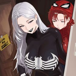 This is a pixiv picture whose title is Trick or Treat🕷️.