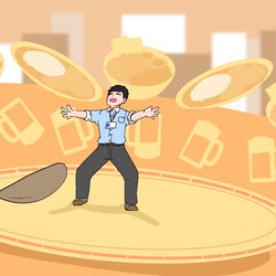 This is a pixiv picture whose title is 社築昼メシの流儀.