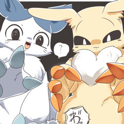 This is a pixiv picture whose title is でかつよハチうさ.