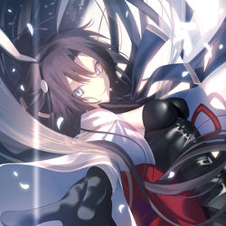 This is a pixiv picture whose title is 玉兎輝夜.