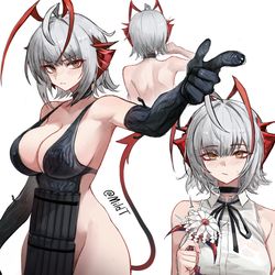 This is a pixiv picture whose title is W.