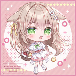 This is a pixiv picture whose title is 🐰🐥.