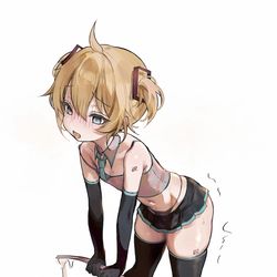 This is a pixiv picture whose title is ミクコスレンくん.