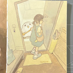 This is a pixiv picture whose title is お出かけ準備.