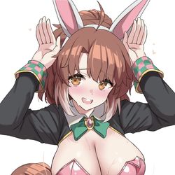 This is a pixiv picture whose title is だんつ…ぴょい…🐰.