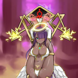 This is a pixiv picture whose title is 維爾艮電刑三角.