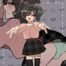 This is a pixiv picture whose title is 女装を楽しむキョウヤくん.