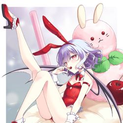 This is a pixiv picture whose title is レミリアバニー×チェリーフロート.