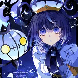 This is a pixiv picture whose title is ムクちゃんとシャンデラ.