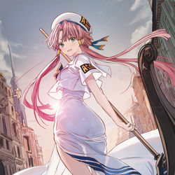 This is a pixiv picture whose title is 水先案内人.