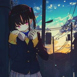 This is a pixiv picture whose title is 雨 明け.