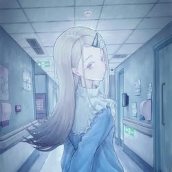 This is a pixiv picture whose title is 水色広.