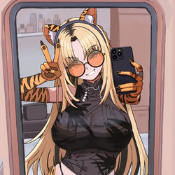 This is a pixiv picture whose title is 虎金妃笑虎.