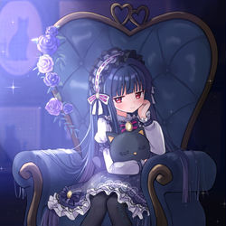 This is a pixiv picture whose title is ひみつの小夜曲.