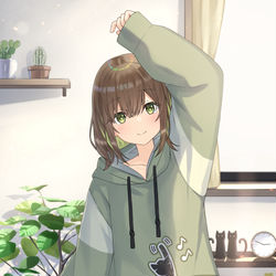 This is a pixiv picture whose title is 猫.