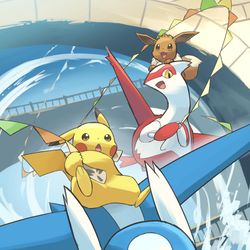 This is a pixiv picture whose title is お祭りの飾りつけ.