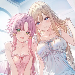 This is a pixiv picture whose title is 灯里ちゃんとアリシアさん.