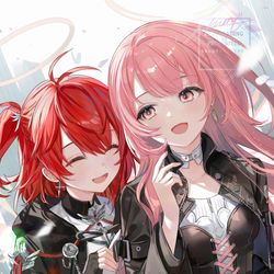 This is a pixiv picture whose title is 新約エクシア＆レミュアン.