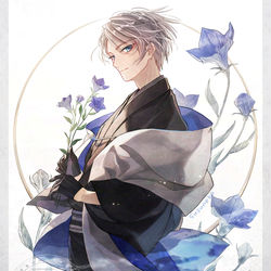 This is a pixiv picture whose title is 桔梗.