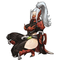 This is a pixiv picture whose title is 老爷，你下面的头发都白啦.