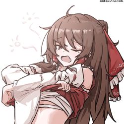 This is a pixiv picture whose title is 【落書】博麗霊夢 祵.