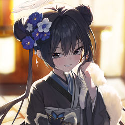 This is a pixiv picture whose title is 着物キサキ.