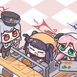 This is a pixiv picture whose title is 給食部 moment.