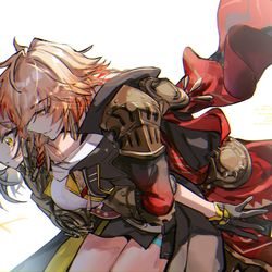 This is a pixiv picture whose title is 【skeb】女主人公さんとモーディスさん【スタレ】.