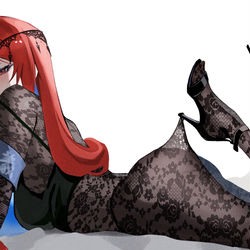 This is a pixiv picture whose title is 女王陛下.