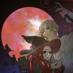 This is a pixiv picture whose title is サバトの生首魔女.