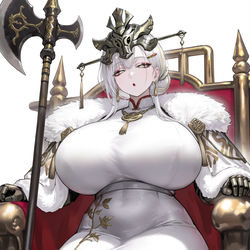 This is a pixiv picture whose title is 她能席卷八荒 使四海俯首 诸侯宾服 凭什么唯独征服不了你？.