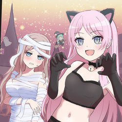 This is a pixiv picture whose title is あのそよハロウィン.