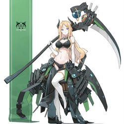 This is a pixiv picture whose title is 鎌娘（カマキリ型）.