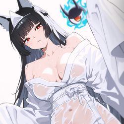 This is a pixiv picture whose title is Miyabi.