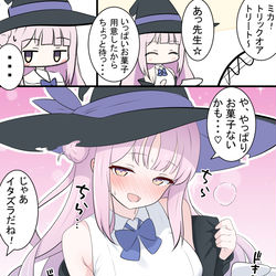 This is a pixiv picture whose title is ミカとハロウィン.