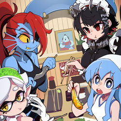 This is a pixiv picture whose title is 魚料理.