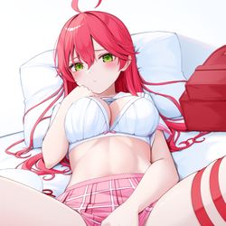 This is a pixiv picture whose title is 下からみこち🌸.